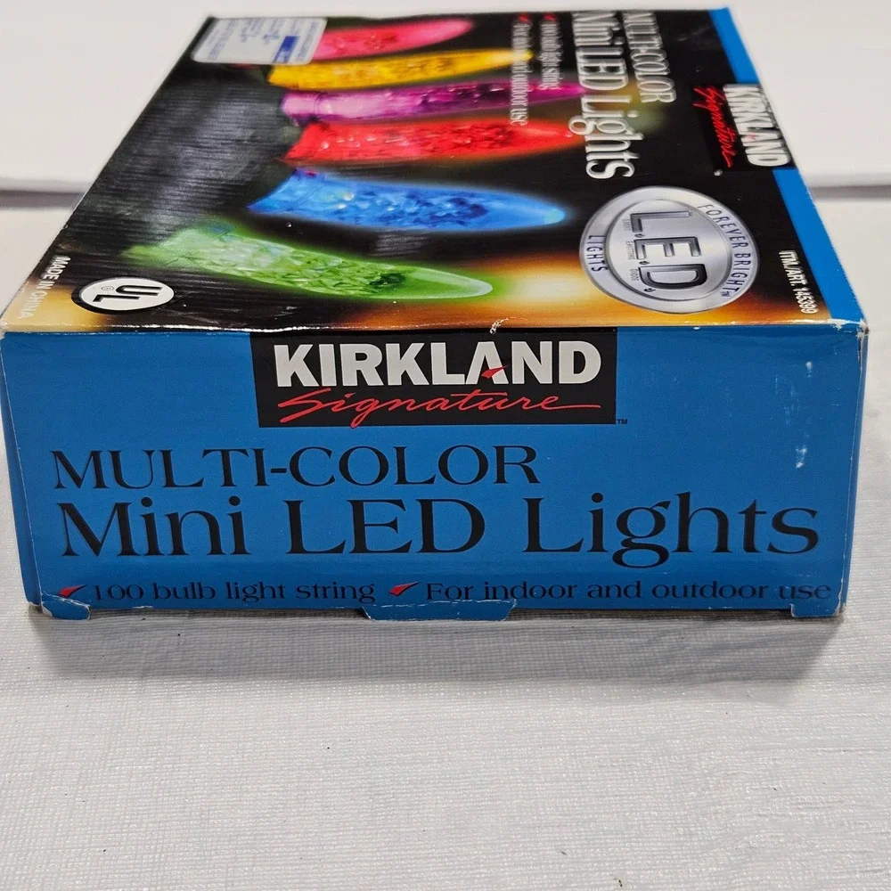 Kirkland Signature 100 Multi-Color Mini LED Lights Indoor Outdoor 50ft GreenWire